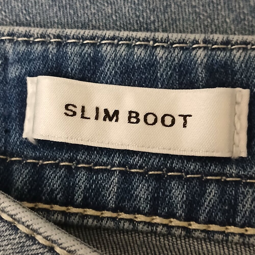 Vigoss Jeans 8 Slim Boot Cut Low Rise Light Wash Denim Stretch - Picture 8 of 10